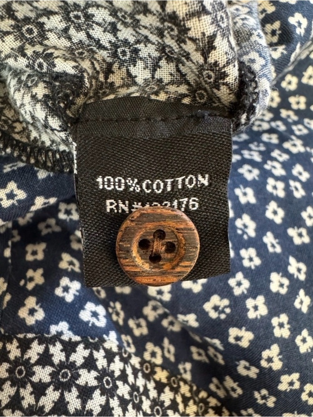 Anthropologie Mah Na Mah Na Jen Kao Floral Cotton Romper Blue Tie Waist 10 - Picture 5 of 5